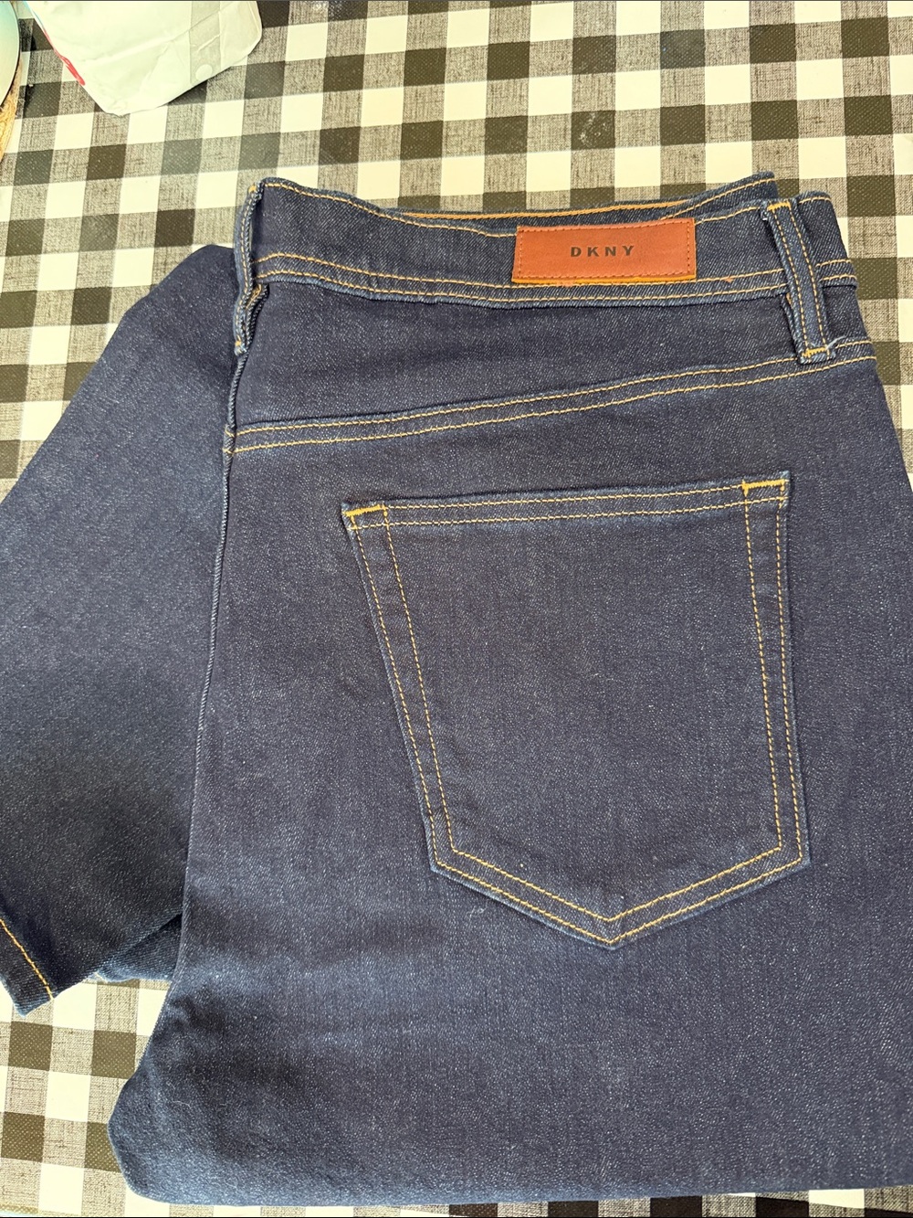 DKNY Men’s Dark Blue Denim Jeans (Mercer slim)